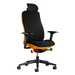 En Herman Miller Vantum Gaming Chair i Helio orange set forfra.