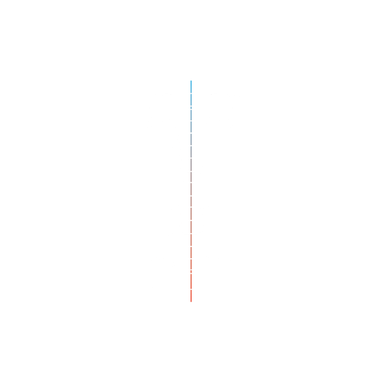 Illustration med cylindrisk gitter med rød/blå linje, der viser, at trykopbygning reduceres, hvilket tilskynder til sund bevægelse på sort baggrund.
